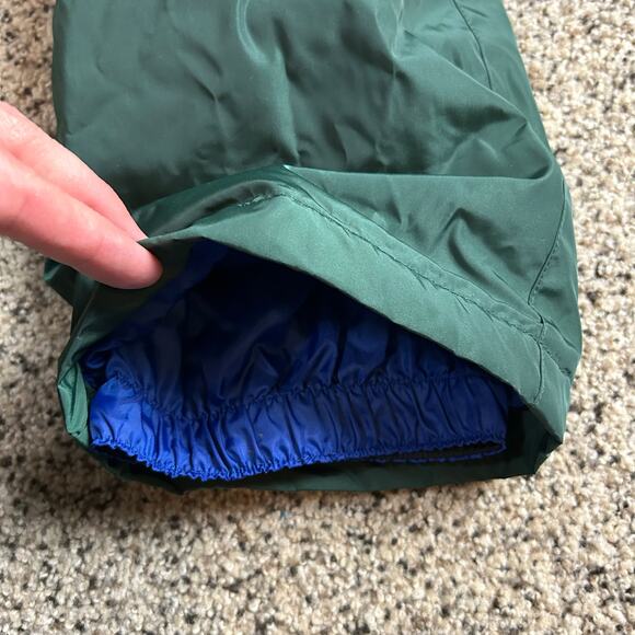 Lands End Kids Snow Bibs Size 4 Green Lined Insulated Waterproof Winter - Picture 4 of 6